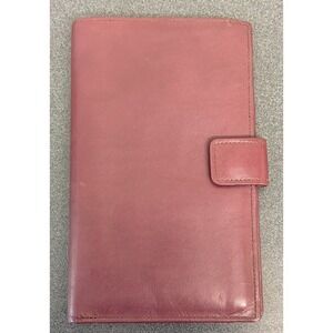 Dopp Collection Butter Soft Calf Leather Wallet Passport Billfold Oxblood Red